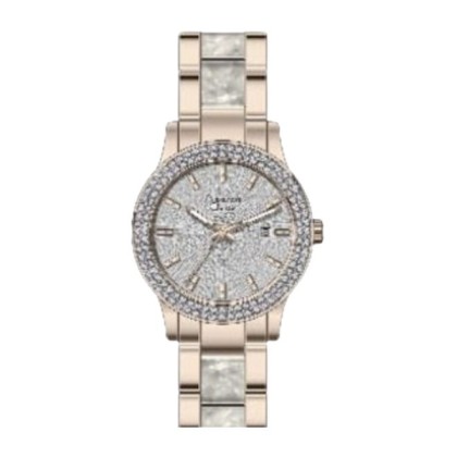 Alexandre Christie ALCWLDBRGSL1 Silver Dial Rose Gold Stainless Steel Strap Analog Women Watch
